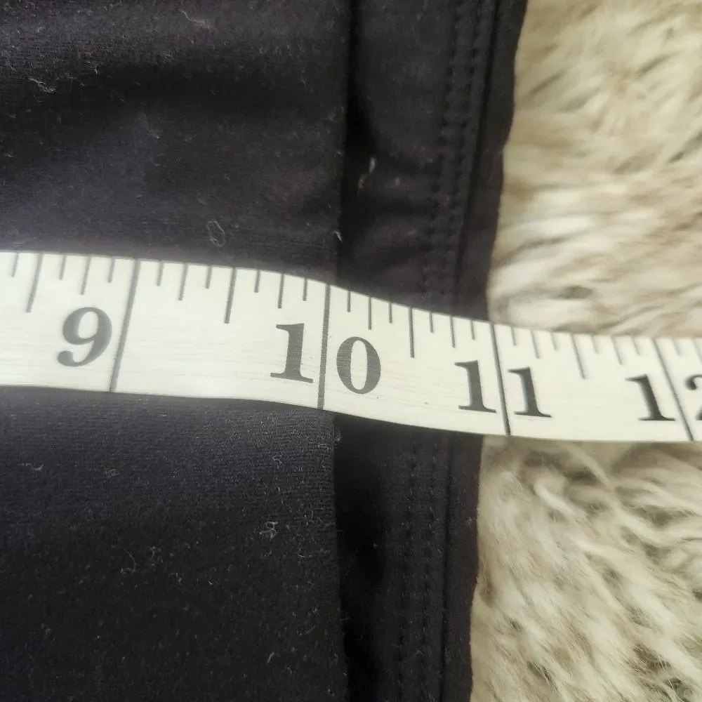 Unbranded Black Tummy Control Ankle Length Leggings with Pockets Size Small‎